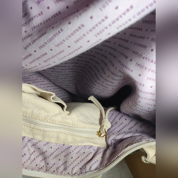 Juicy Couture Oatmeal Canvas Tote - Picture 10 of 11